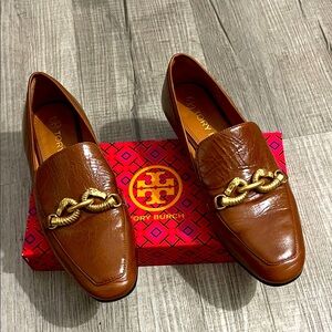 Tory Burch Tan Leather Loafers